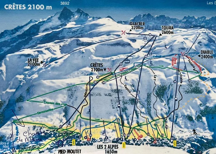 2alpeschalets - Marie 2 - Standing Et Sauna Aux Pieds Des Pistes * Les Deux Alpes
